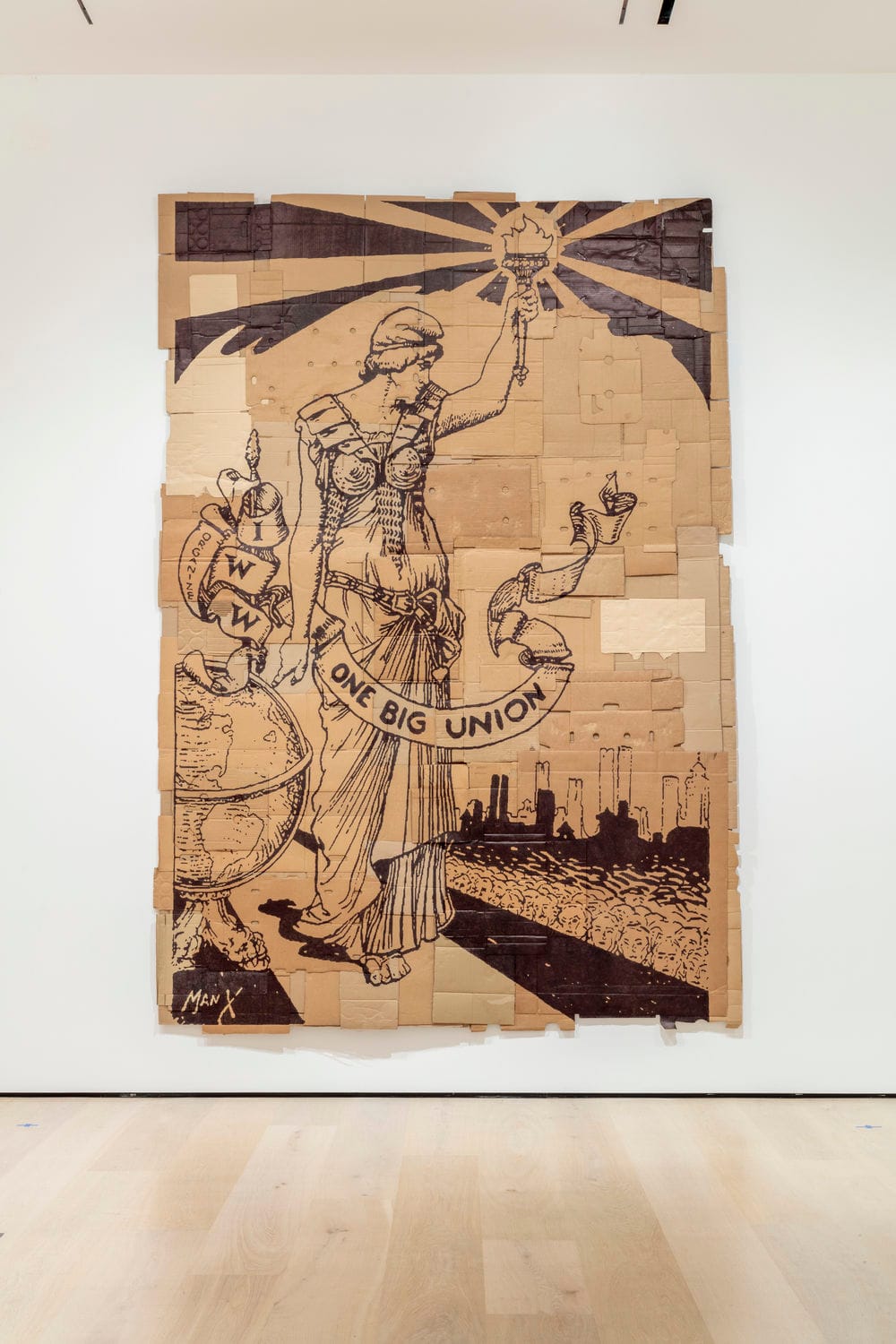 Installation view of Andrea Bowers, Hammer Museum, Los Angeles, June 19–September 4, 2022. Photo: Charles White.