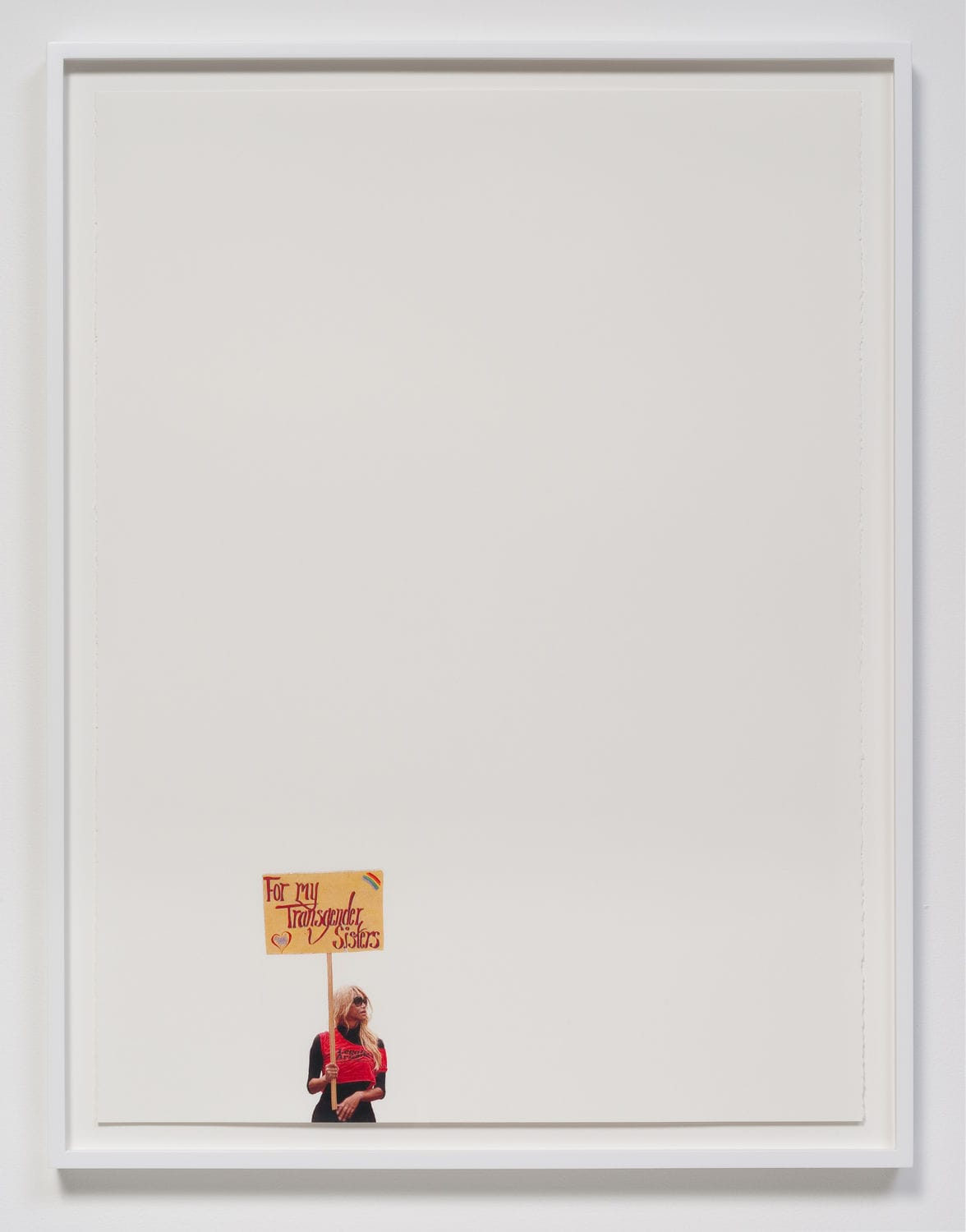 Andrea Bowers, For My Transgender Sisters (May Day March, Los Angeles, 2012), 2012. Colored pencil on paper. 30 × 22 ¼ in. Collection of Phil Mercado & Todd Quinn.